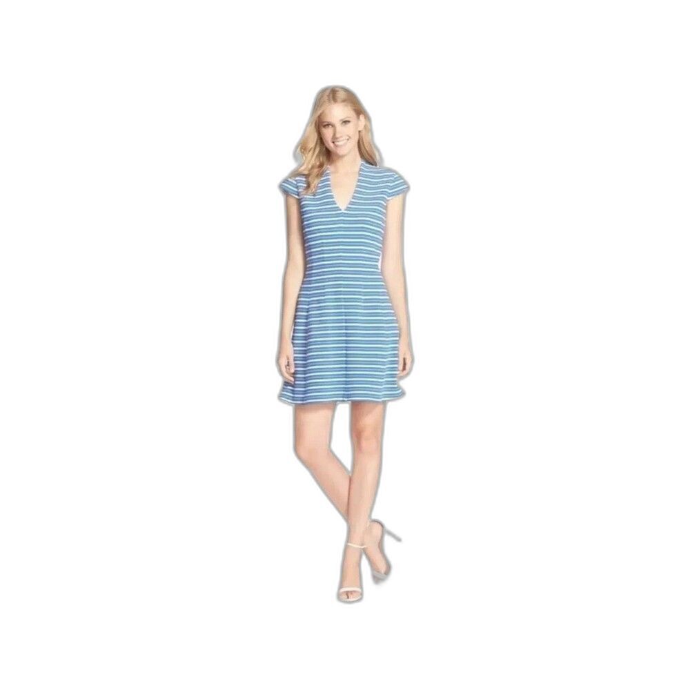 Lilly Pulitzer Bree Shift Dress Women's Size XL Bay Blue Ottoman Stripe